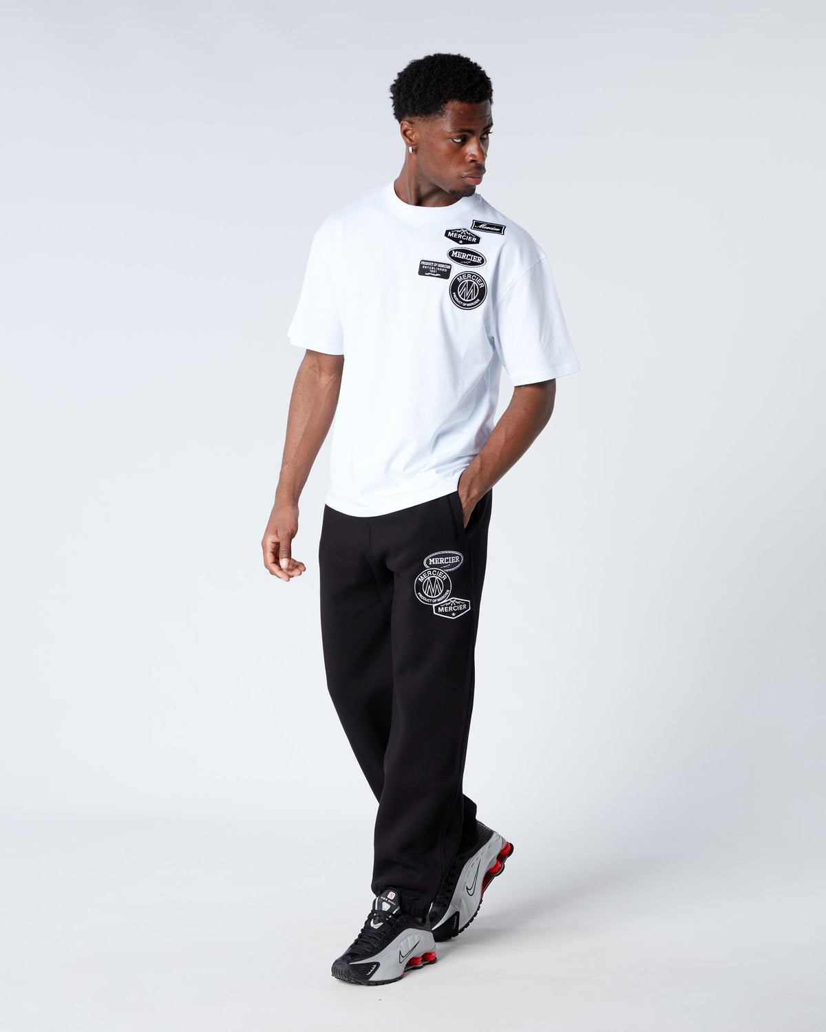 Mono Badge Relaxed Tshirt White, image 2