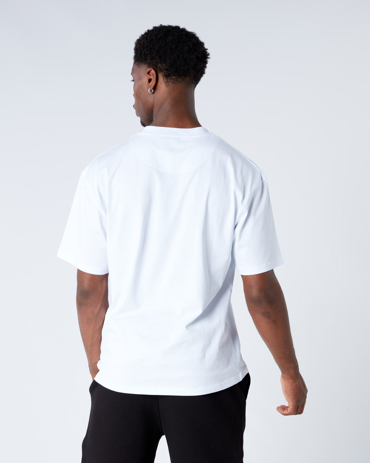 Mono Badge Relaxed Tshirt White, image 3