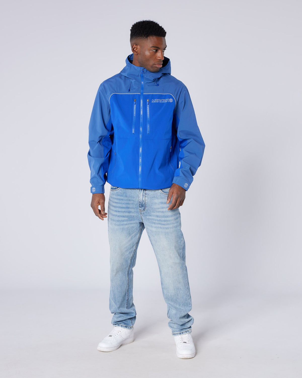 Tapered Washed Denim Jeans, image 3