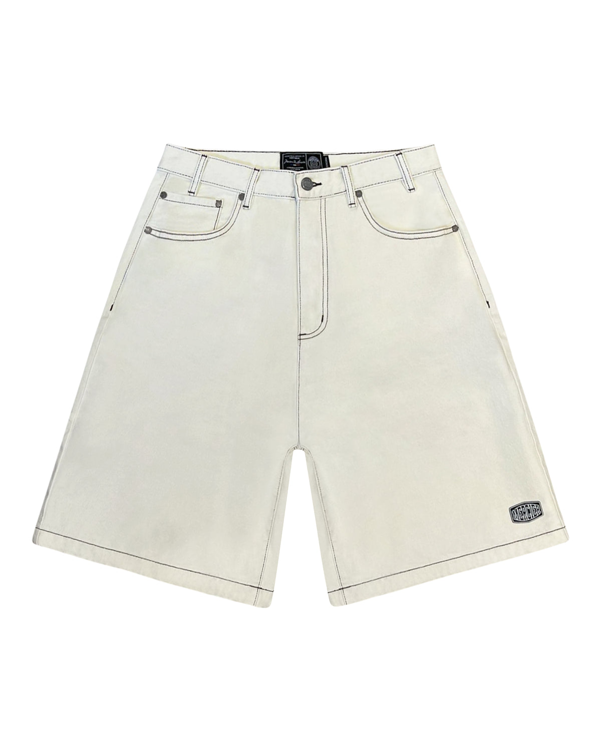 Relaxed Stitched Jorts Beige, image 5