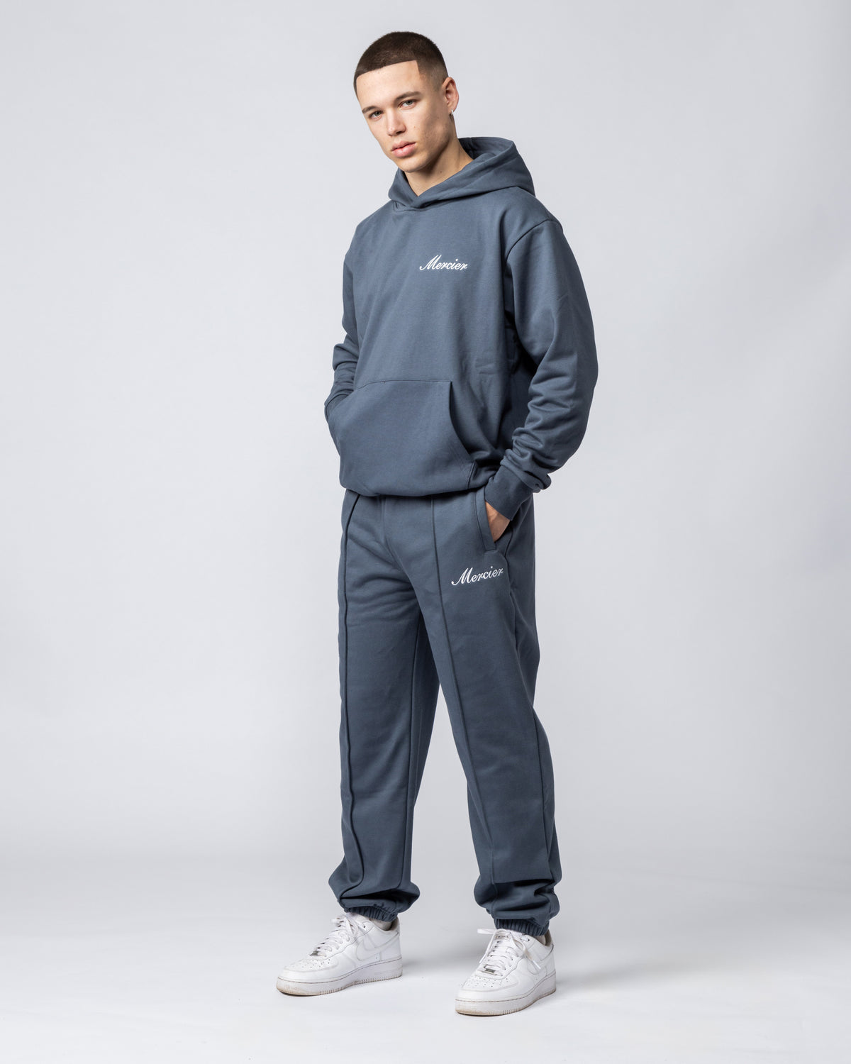 Authenticity Hoodie Blue Slate, image 4