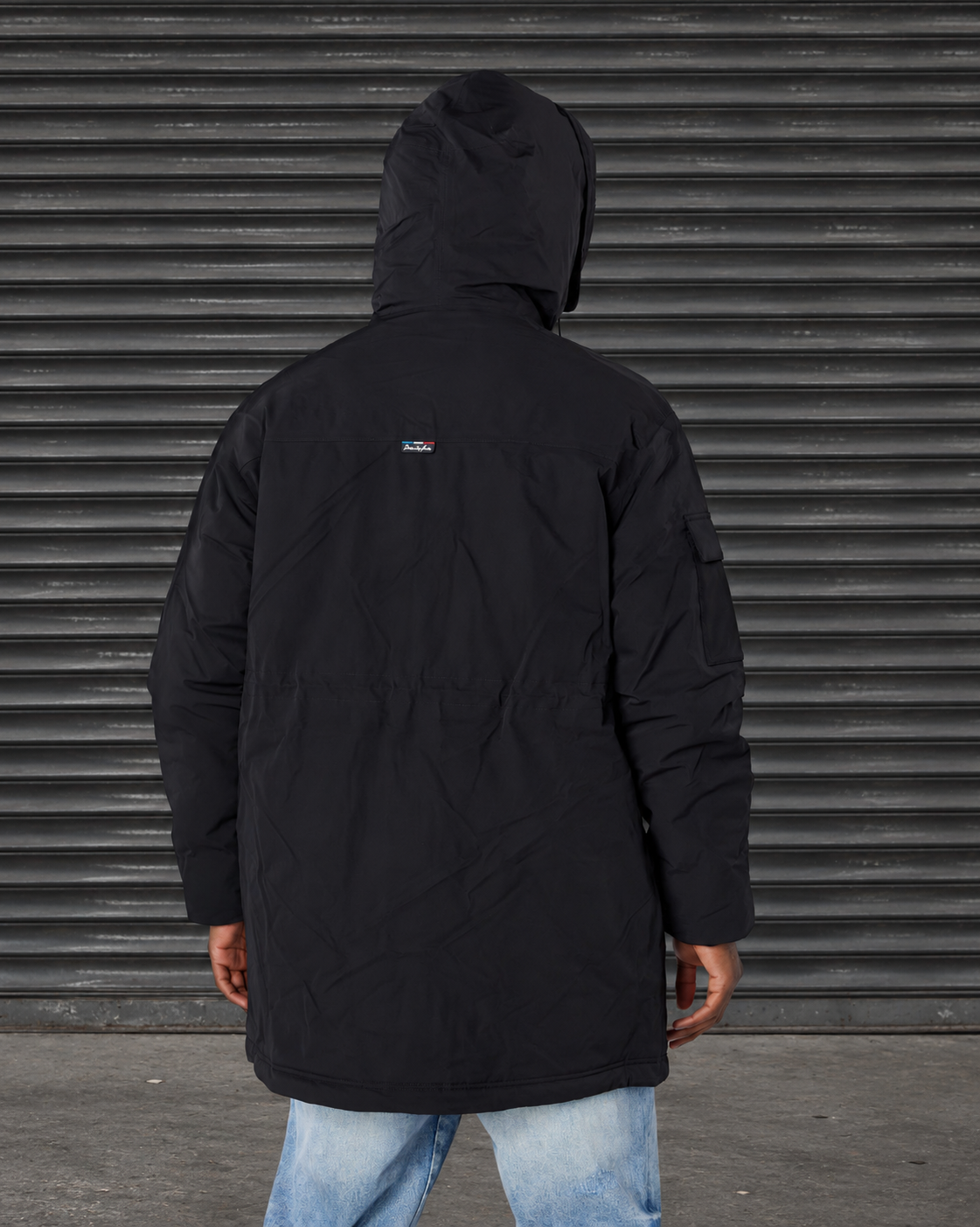 Premium OG Badge Parka Coat Black, image 5