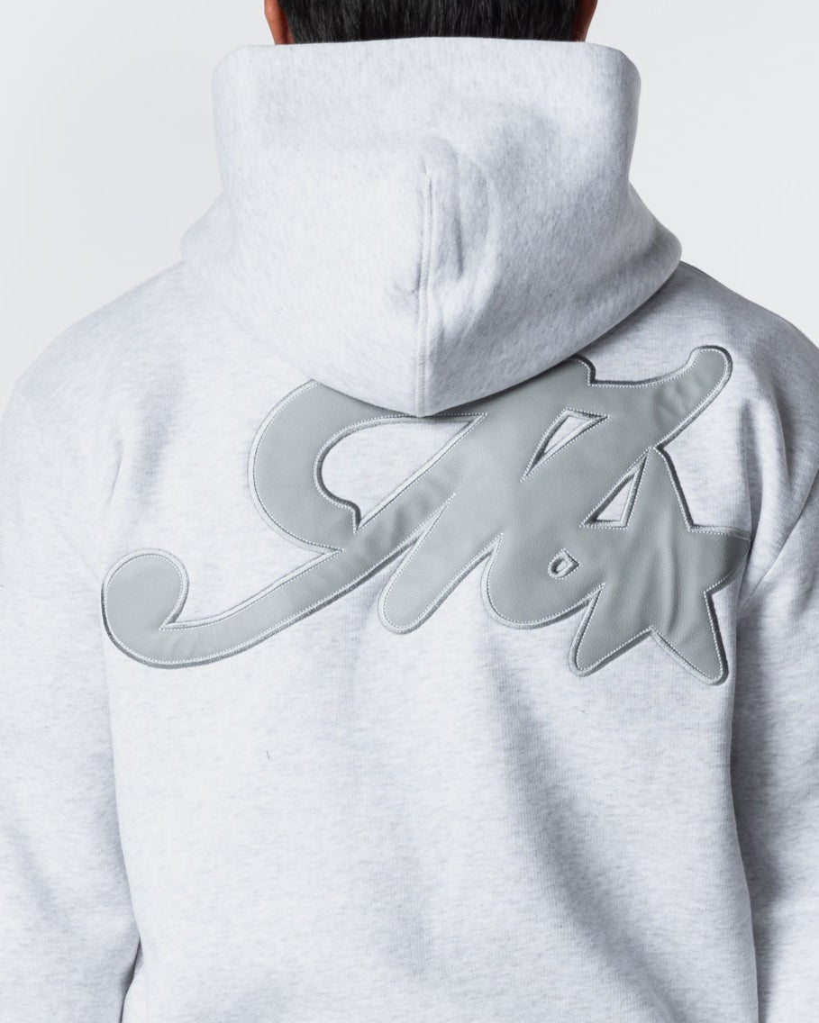 Runway Full Zip Hoodie Grey Marl, image 2
