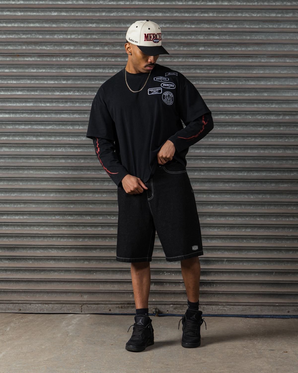 OG Lightning Double Layer T-Shirt Black, image 4
