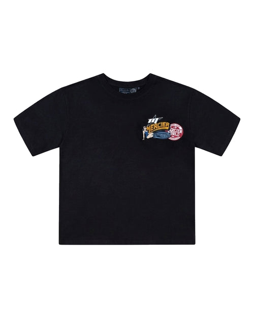 Pin Up Badge Tshirt Black