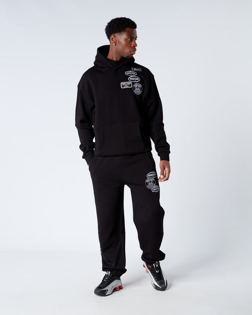 Black Relaxed OG Mono Joggers