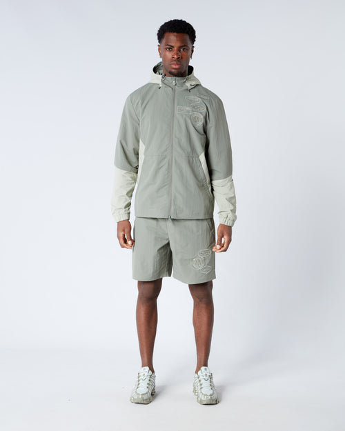 Sage Angle Badge Windbreaker