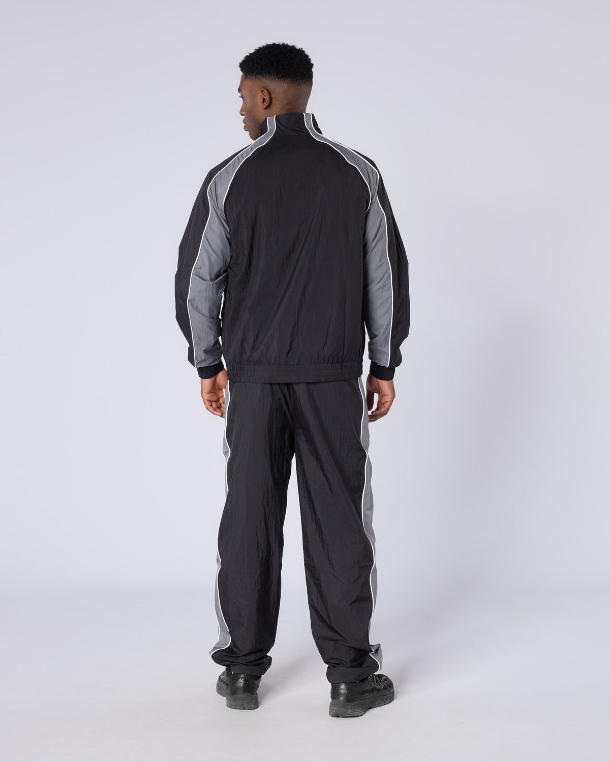 Homerun Track Pants Black Grey, image 4