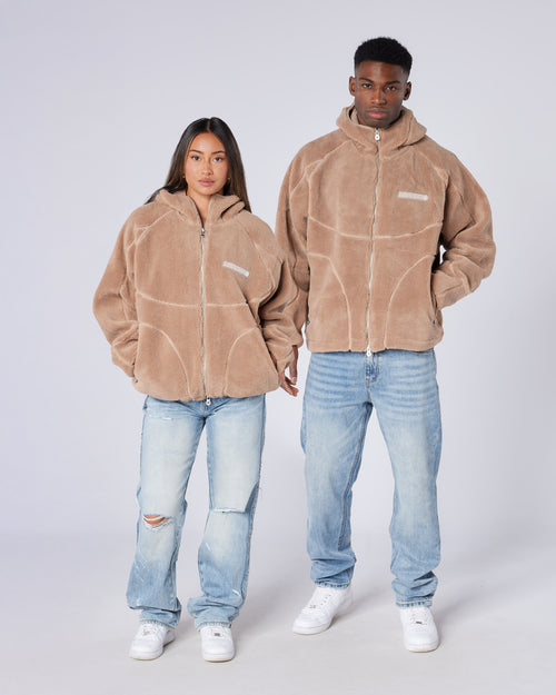 Tempo Borg Jacket Brown