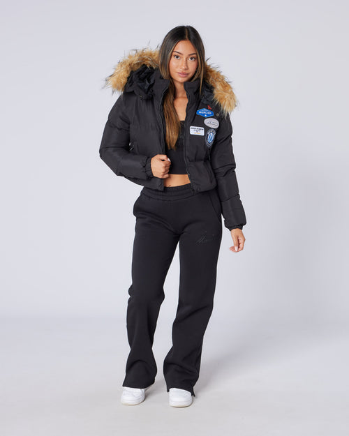 Women's Cropped OG Puffer Jacket Black