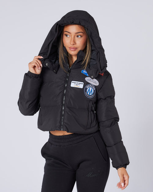Women's Cropped OG Puffer Jacket Black