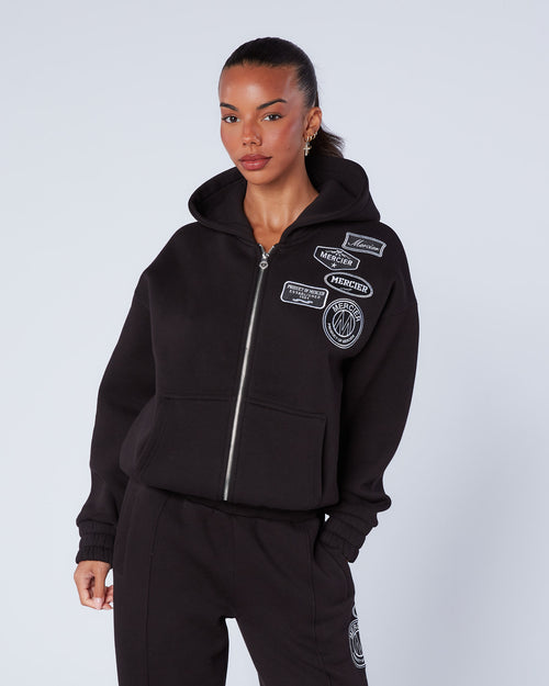 Womens Mono OG Zip Hoodie Black