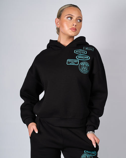 Kvinder sort Tiffany OG badge Hoodie.