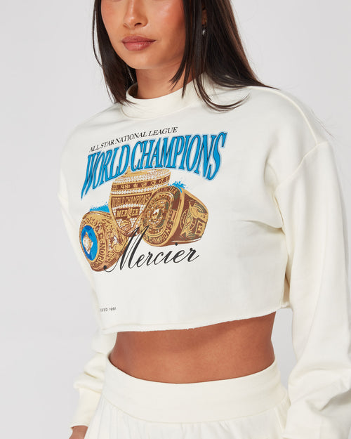 Womens Coconut Mercier Champions Crop