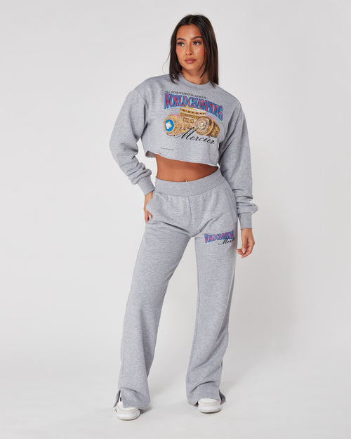 Womens Grey Marl Champions Joggers