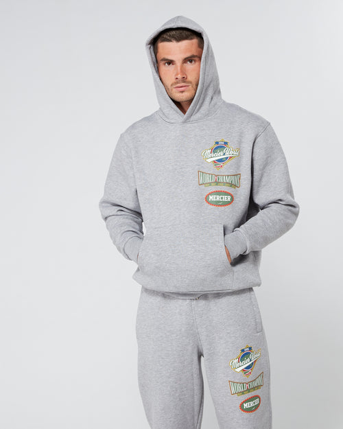 Grau Marl Mercier Welt Hoodie