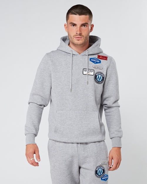 Grey Marl OG Badge Hoodie