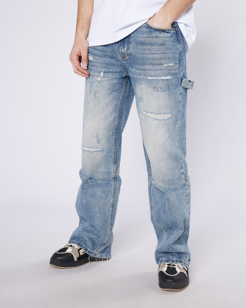 Stressed Relaxed Hammer Jeans