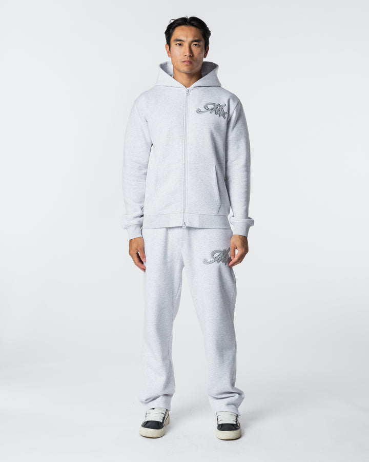 Runway Open Hem Jogger Grey Marl