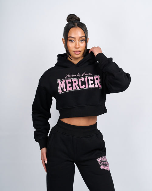 Frauen nach Hause von Mercier Diamante Cropeded Hoodie