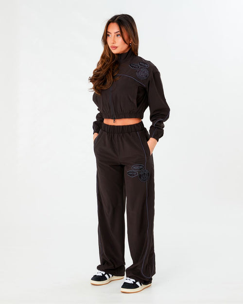 Womens Black OG Piping Track Pants