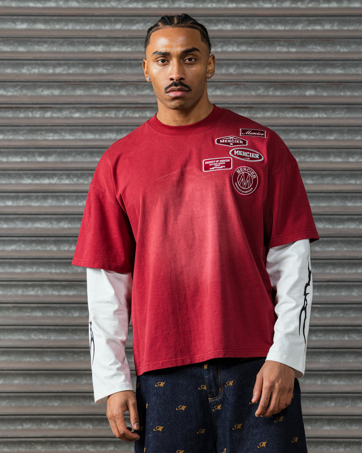 OG Lightening Double Layer Tshirt Red