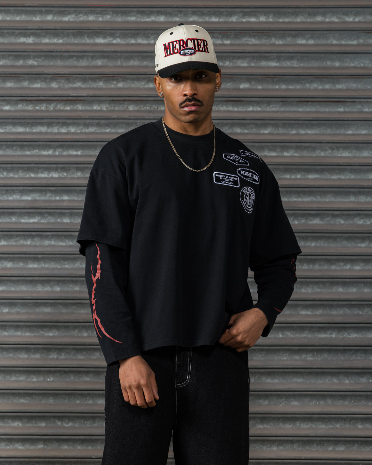 OG Lightning Double Layer T-Shirt Black, image 5
