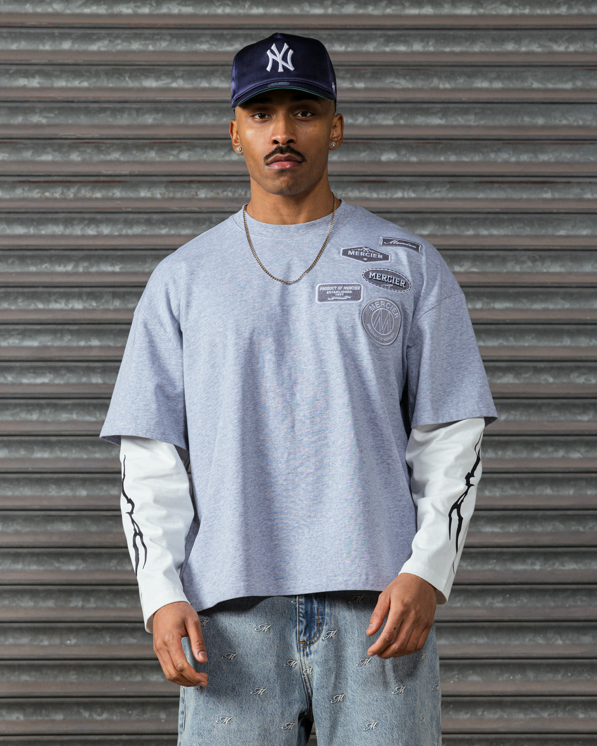 OG Lightning Double Layer T-Shirt Grey, image 2