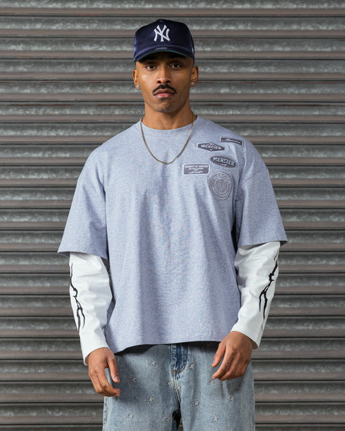 OG Lightening Double Layer Tshirt Grey