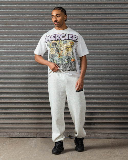 Diamante Ballers Joggers Grey Marl