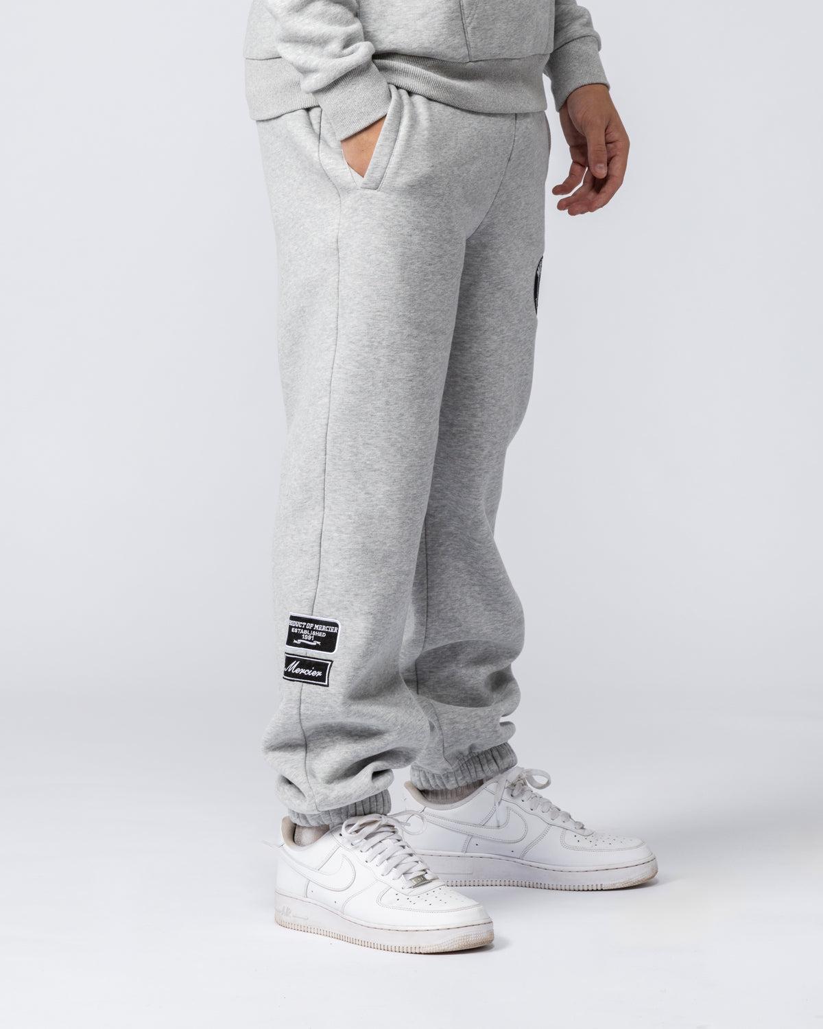 Relaxed OG Mono Joggers Grey Marl, image 4