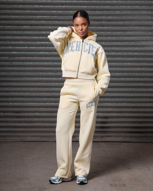 Womens Studded Jogger Lemon