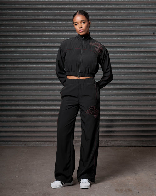 Women's Piping Track Jacket Black