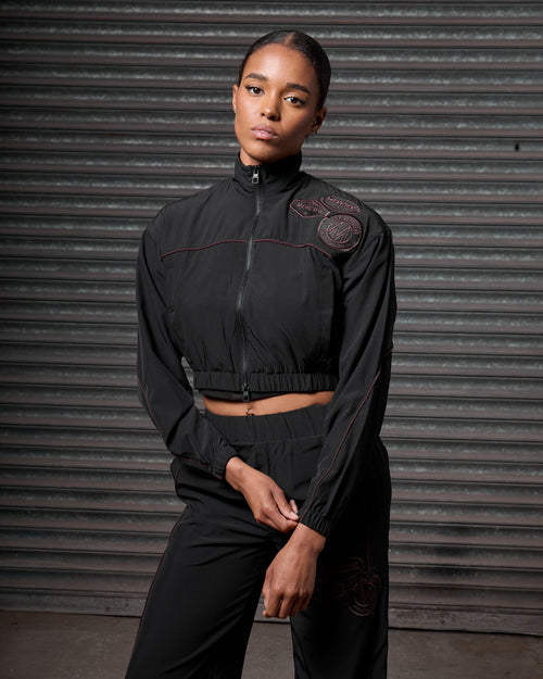 Women's Piping Track Jacket Black