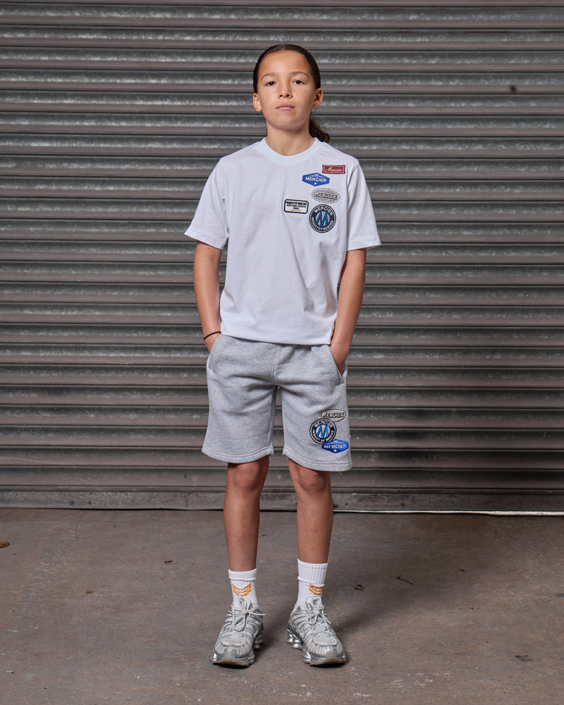 Junior OG Badge Shorts Grey Marl, image 1