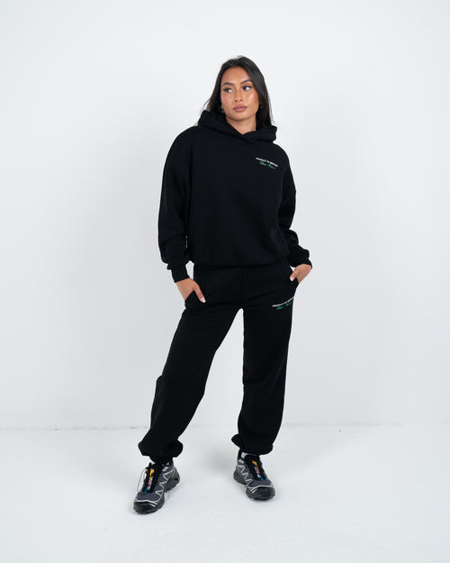 Damen schwarz grün Produkt von Mercier Jogger