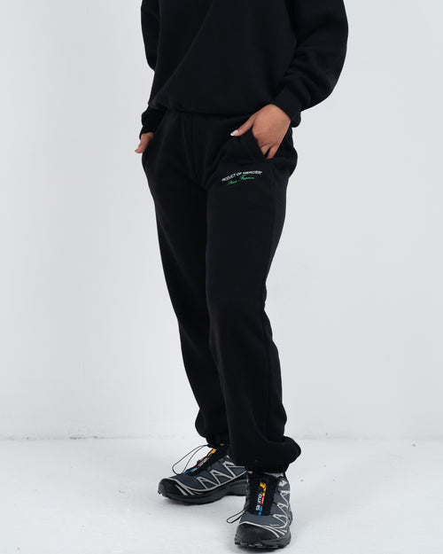 Womens Black Green Product Of Mercier Joggers