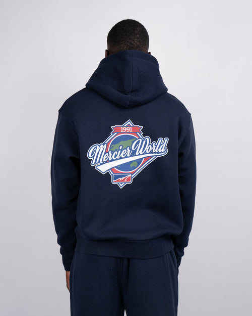 Navy Mercier World Hoodies