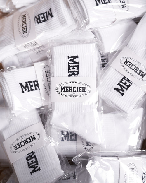 2er-Pack weiße Mercier-Socken