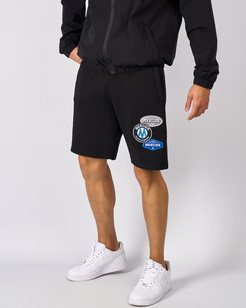 Schwarze OG Mercier Badge Shorts