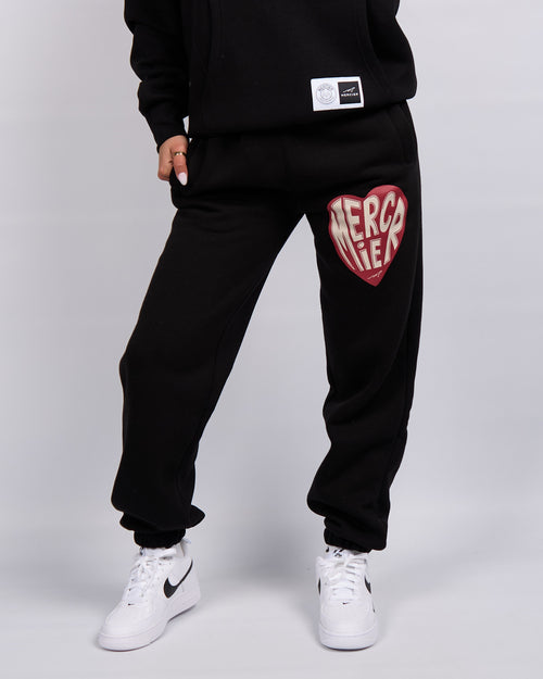 Schwarze Mercier Herz Jogger