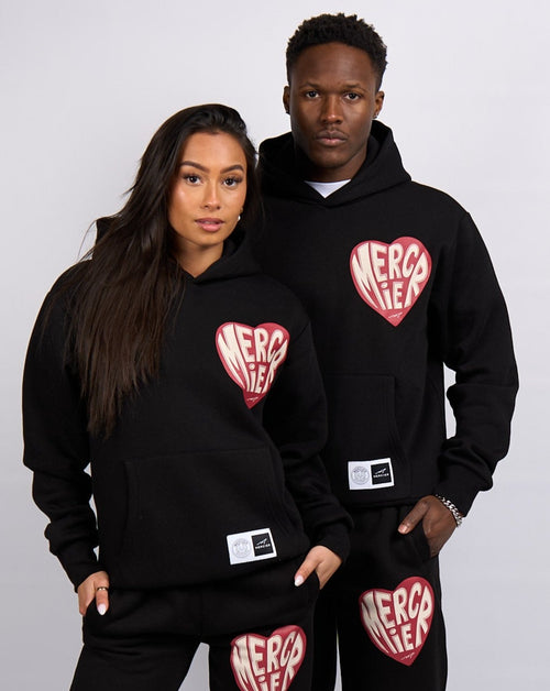 Black Mercier Heart Hoodie