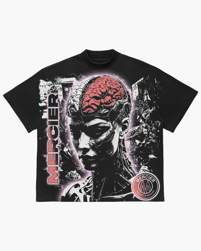 Sci-Fi relaxed Vintage Black Tshirt PRE ORDER