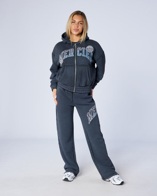 Women's Shatter Hood Washed Black