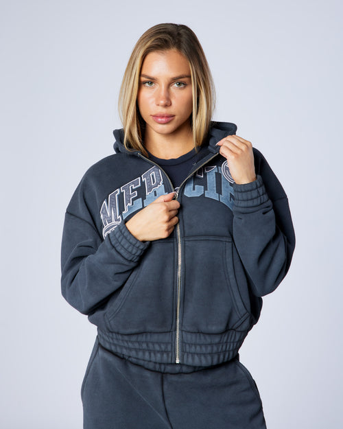 Women's Shatter Hood Washed Black