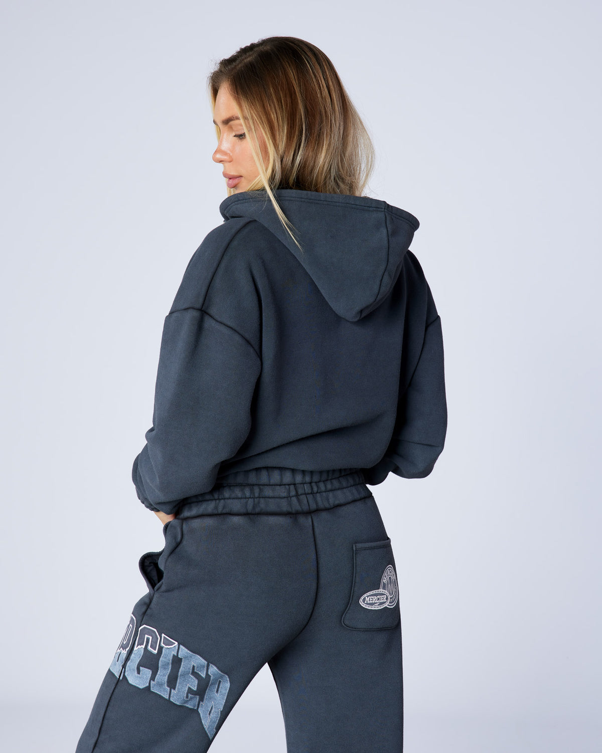 Women's Shatter zip up Washed Black, image 3