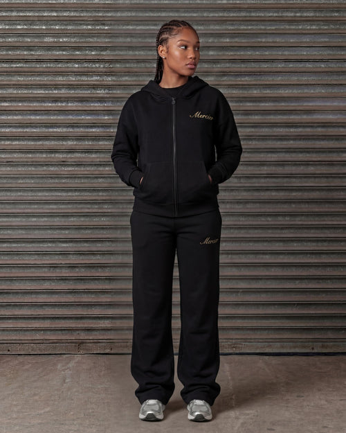 Women's Authenticity Hoodie Black Gold