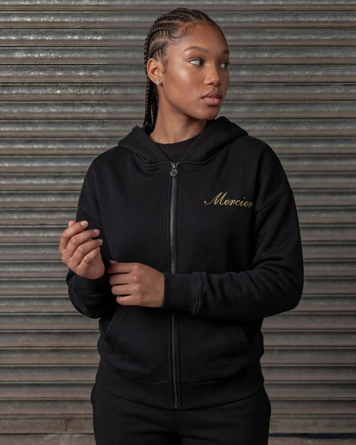 Women's Authenticity Hoodie Black Gold