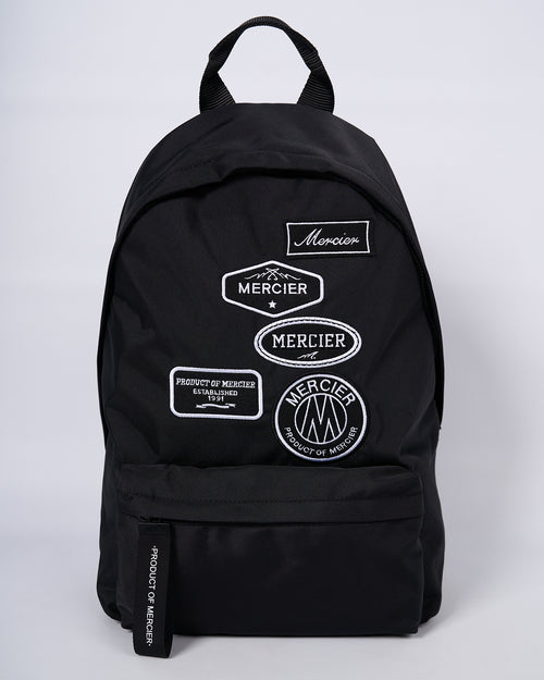 Schwarzer Mono-Abzeichen-Rucksack (Restock 7/9/24)