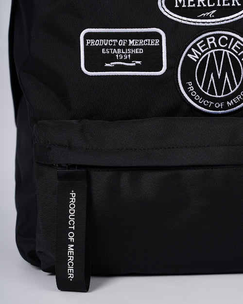 Schwarzer Mono-Abzeichen-Rucksack (Restock 7/9/24)